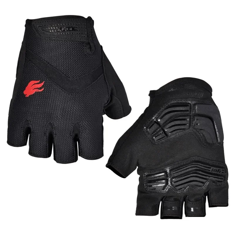 FIRELION Cycling Half Finger Gloves Men Women GEL MTB