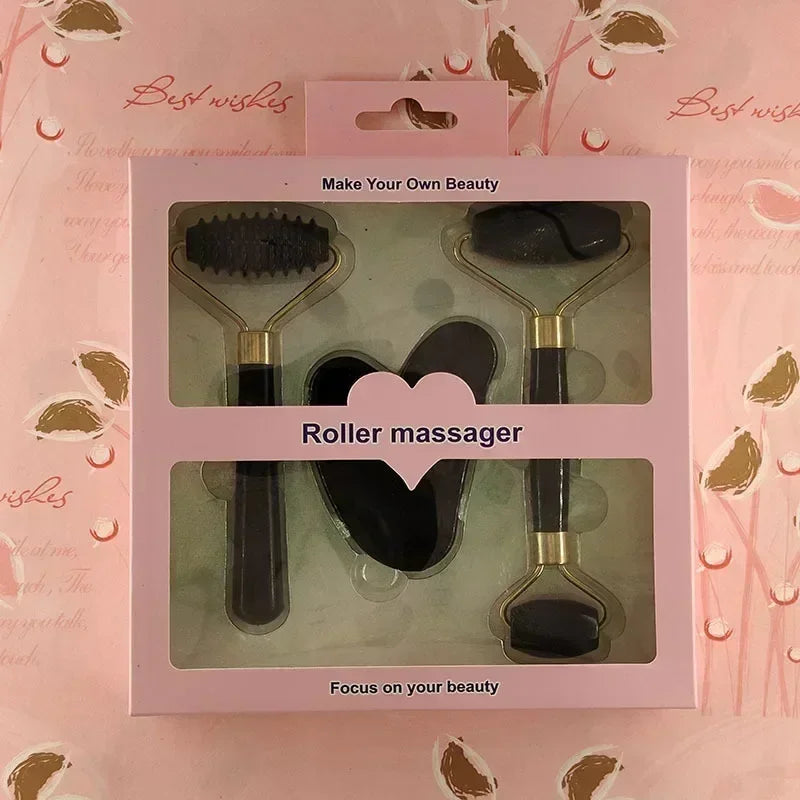 Resin Facial Massager Roller Face Body Scraping Board Anti-Wrinkle Beauty Skin Care Tools