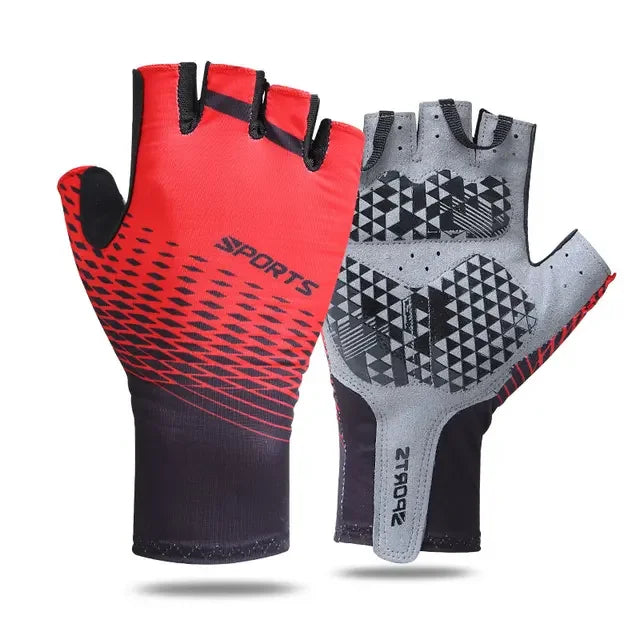 Half Finger Cycling Gloves for Men & Women - Breathable MTB Road Racing Riding Gloves with Pad