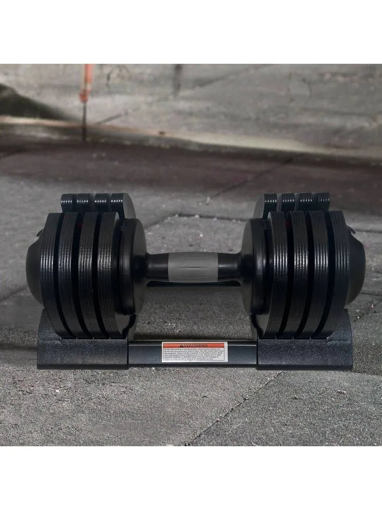 22LB Adjustable Dumbbell with Durable Steel & Plastic Design – Compact, Space-Saving Home Equipment