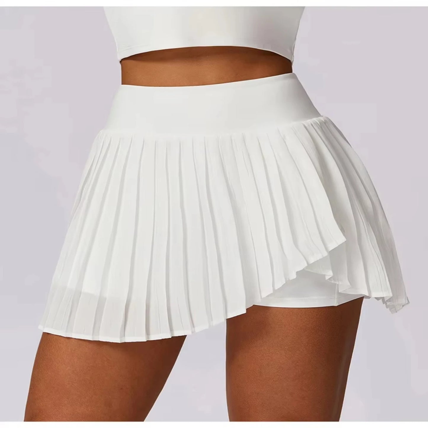 Women's Pleated Sports Skirt for Golf Tennis Dance, High Waist Fitness Shorts