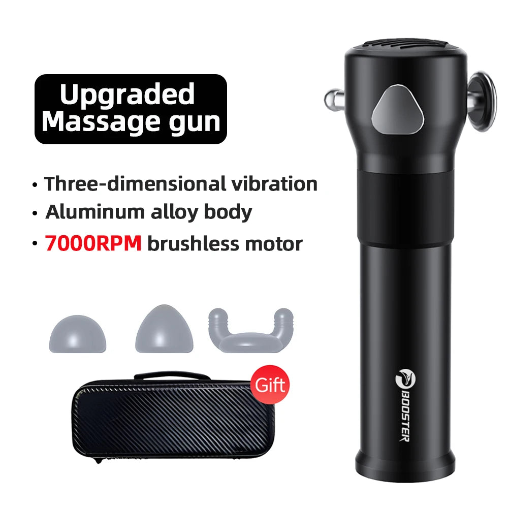 Booster Massage Gun Powerful Cordless Deep Tissue Vibrating Muscle Massager with 3 Speeds for Sensitive Areas