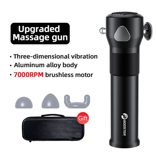 Booster Massage Gun Powerful Cordless Deep Tissue Vibrating Muscle Massager with 3 Speeds for Sensitive Areas