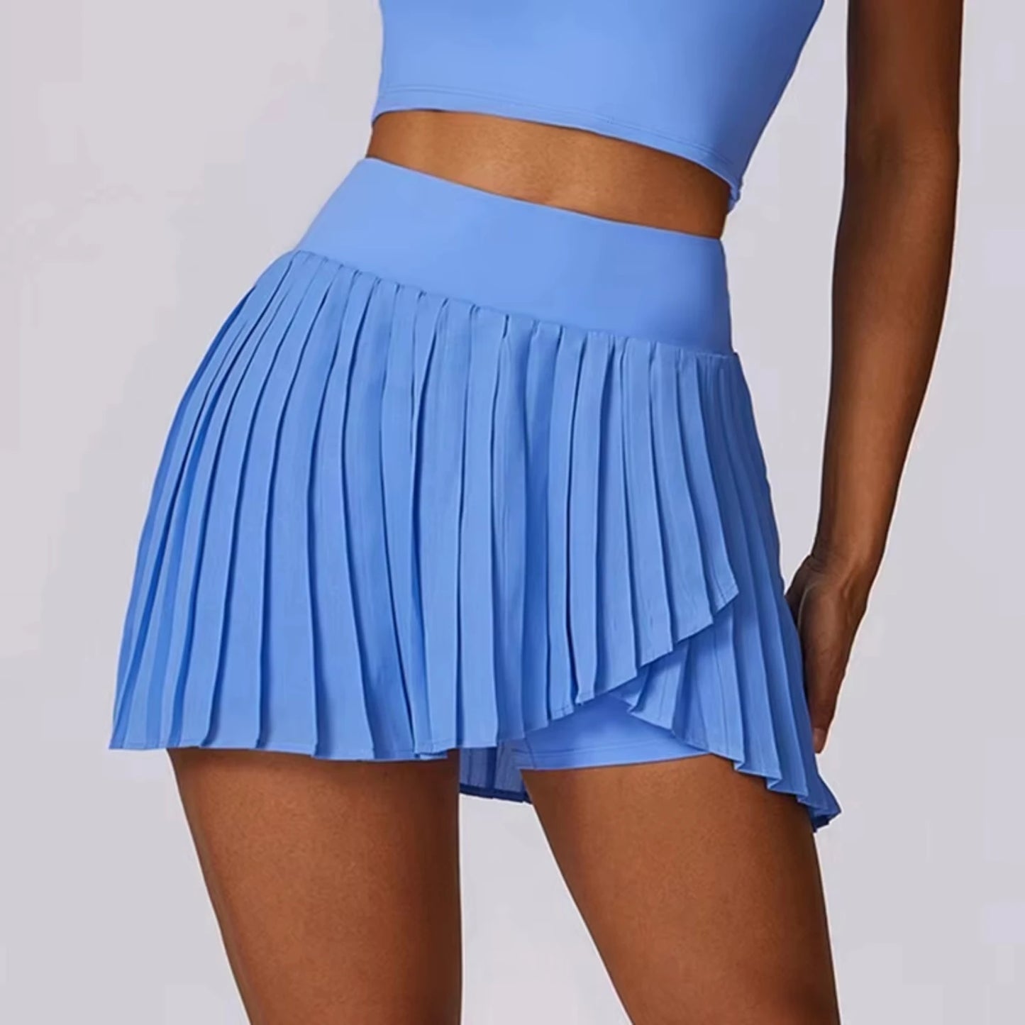 Women's Pleated Sports Skirt for Golf Tennis Dance, High Waist Fitness Shorts