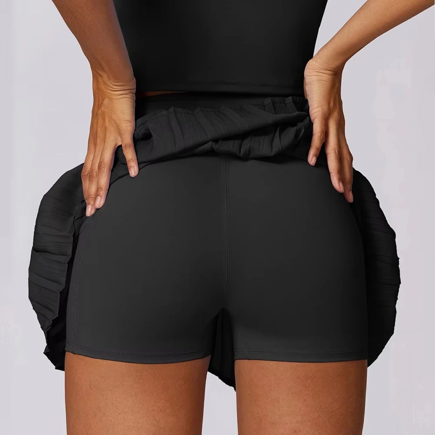 Women's Pleated Sports Skirt for Golf Tennis Dance, High Waist Fitness Shorts