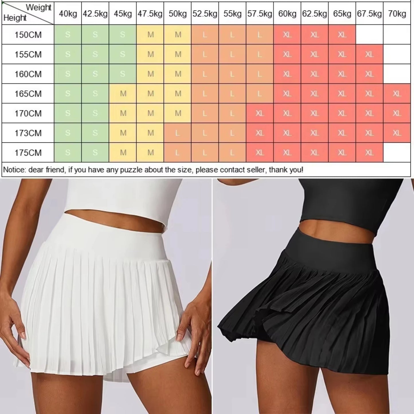 Women's Pleated Sports Skirt for Golf Tennis Dance, High Waist Fitness Shorts