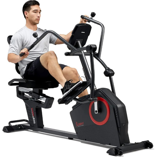 Elite Recumbent Cross Trainer & Elliptical Machine with Arm Exercisers, Easy Adjust Seat