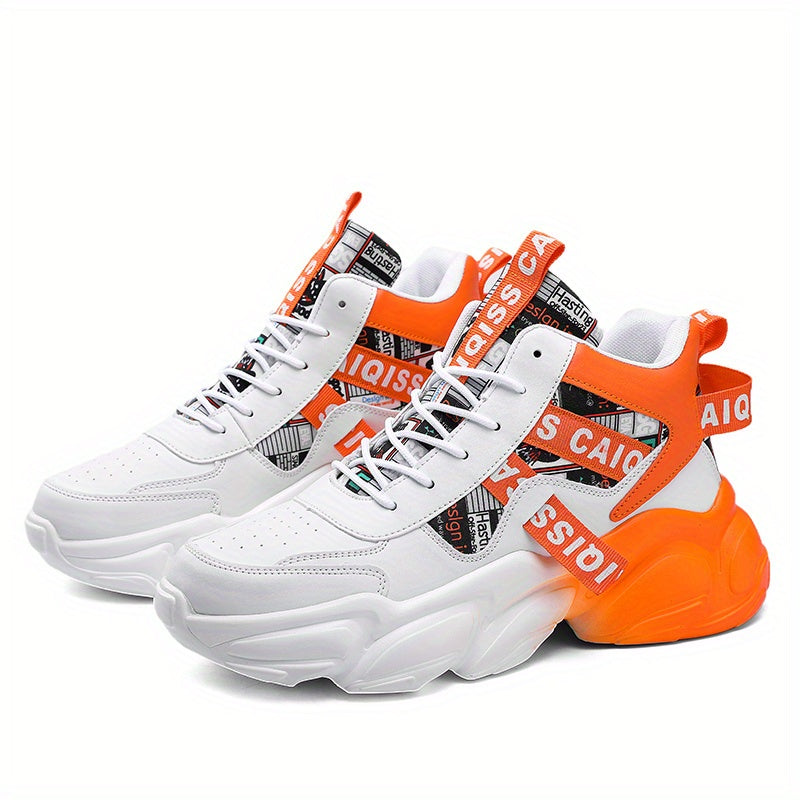 Neutral - Lightweight High-top Basketball Running Sneakers, Trendy, Couples with The Same Style