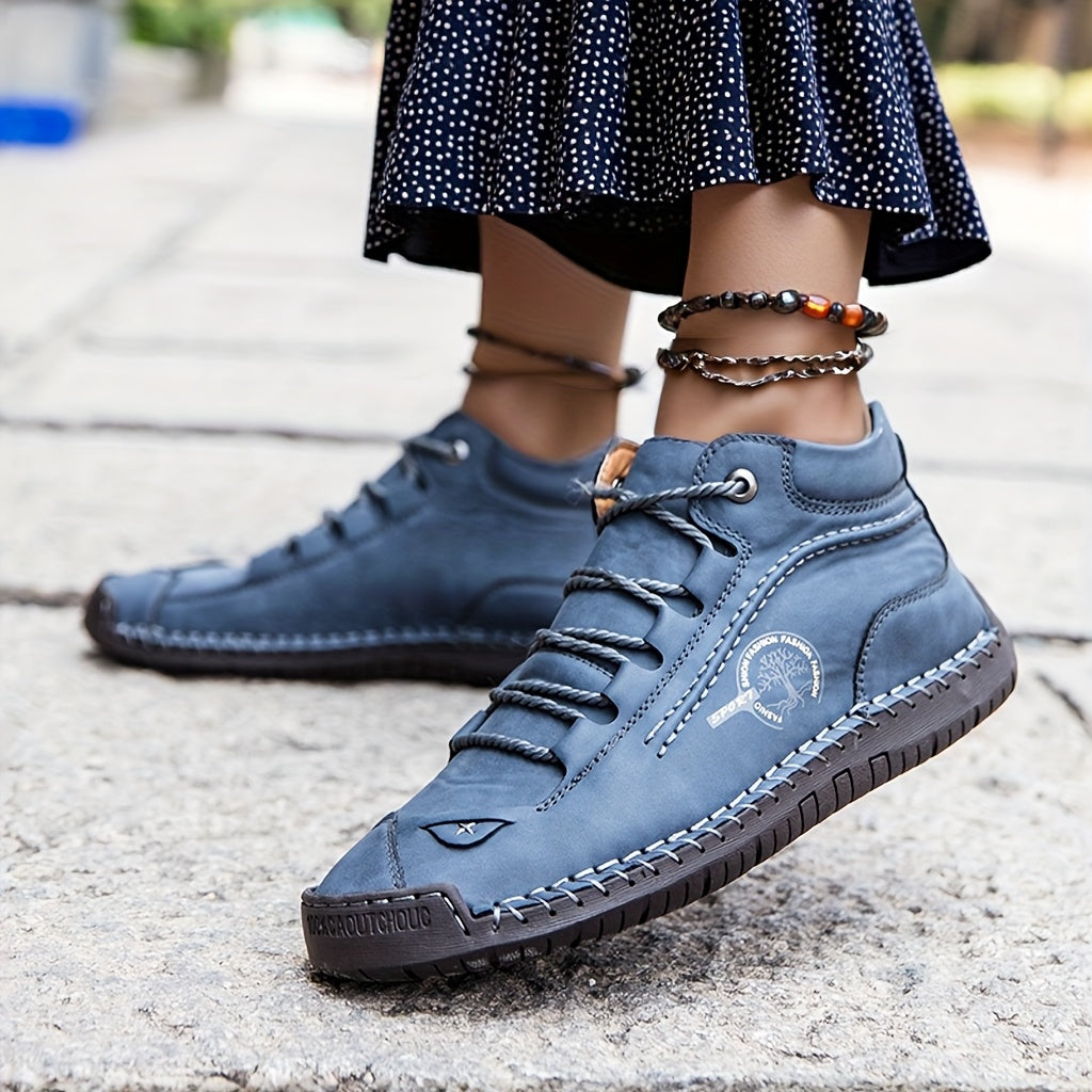 Women's Fashion Handmade Ankle Boots, Lace-up Women's Shoes