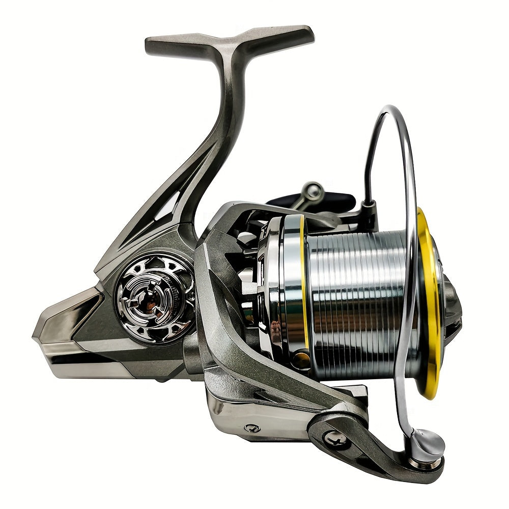 High-Power Spinning Fishing Reel - Dual Sealed Bearings, Instant Anti-Reverse Clutch, Interchangeable Handle